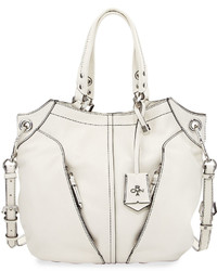 Oryany Victoria Leather Tote Bag White
