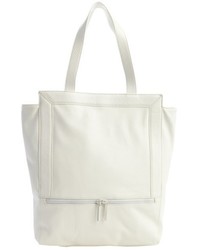 BCBGeneration White Embossed Faux Leather Nadia Tote