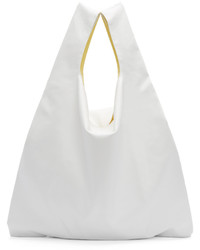 MM6 MAISON MARGIELA White Faux Leather Tote Bag