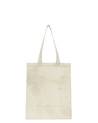 Rick Owens White Leather Tote