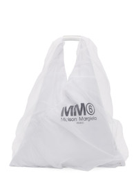 MM6 MAISON MARGIELA White Tulle Covered Triangle Tote