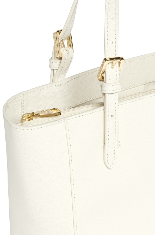 Tory Burch York Small Leather Buckle Tote, $300