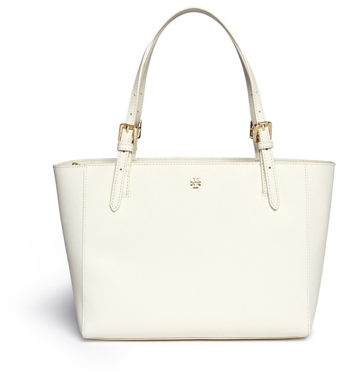 Tory Burch York Small Leather Buckle Tote, $300 | Lane Crawford | Lookastic