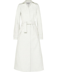 Gabriela Hearst Silveira Croc Effect Leather Trench Coat