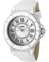 A Line 20010 Sset White Genuine Leatherwhite Watches