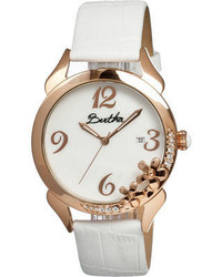 Bertha Daisy Br2003 White Leatherwhite Wrist Watches