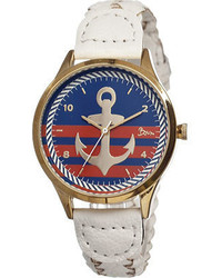 Boum Marin Bm1702 White Leathermulticolored Wrist Watches