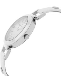 Christian Van Sant Cv8161 Petite White Leather Watch