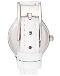 Ted Baker London Crystal Bezel Leather Strap Watch 24mm