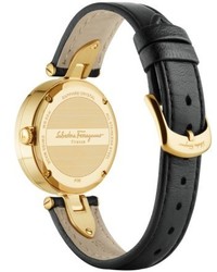Salvatore Ferragamo Giglio Leather Strap Watch 32mm