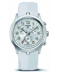 Wimbledon Hanowa 16 40040400101 Chronograph Leather White Watch