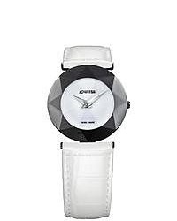 Jowissa Facet White Leather Watch