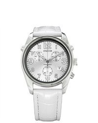 Jowissa J7003l Ginebra White Leather Chronograph Watch