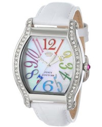 Juicy Couture 1901086 Dalton White Embossed Leather Strap Watch