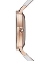 Ted Baker London Olivia Round Leather Strap Watch 40mm