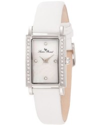 Lucien Piccard 11673 02mop Monte Baldo Crystal White Leather Watch