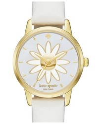 Kate Spade New York Metro Flower Leather Strap Watch 26mm