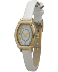 Olivia Pratt Olivia Pratt Petite White Leather Watch 13420white