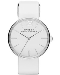 Marc by Marc Jacobs Peggy Silvertone Stainless Steel And Leather Watch