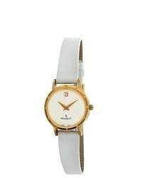 Peugeot Vintage 380 22 White Leather Deco Watch