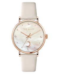 Ted Baker London Phylipa Moon Leather Watch