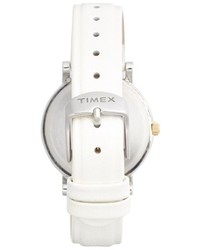 Timex Round Leather Strap Watch 33mm