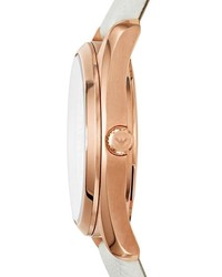 Emporio Armani Round Saffiano Leather Strap Watch 26mm