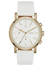 DKNY Soho Chronograph Leather Strap Watch