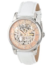 Stuhrling Original 5761115p53 Vogue Audrey Stella Stainless Steel Watch With Leather Band