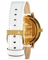 Nixon The Kensington Patent Leather Strap Watch 37mm