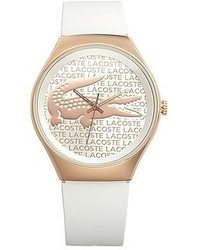 Lacoste Valencia Logo Dial Leather Strap Watch 38mm