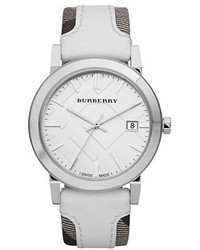 Burberry White Leather Watch