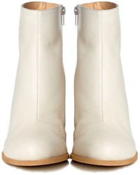 Maison Martin Margiela Mm6 Leather Hidden Wedge Ankle Boots