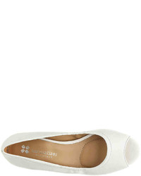 Naturalizer Contrast Wedge Pump  White