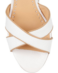 Ash Honey Leather Wedge Sandals