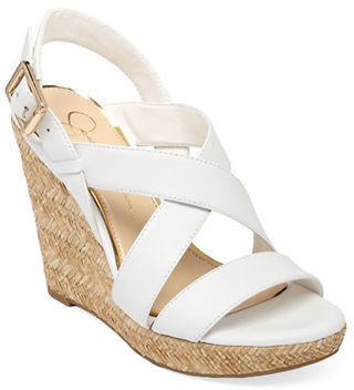 Jessica Simpson Jerrimo Patent Leather Wedge Sandals, $79 | Lord ...