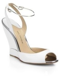 Paul Andrew Metal Ankle Strap Wedge Sandals