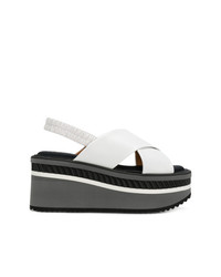 Clergerie Open Toe Wedge Sandals