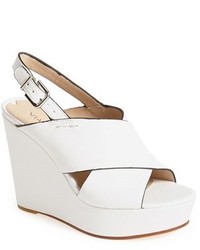 Via Spiga Orlando Platform Wedge Leather Sandal