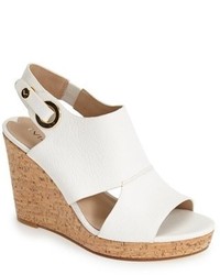 Via Spiga Ray Cutout Leather Wedge