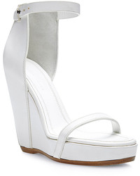 Rick Owens Web Wedge Leather Sandals