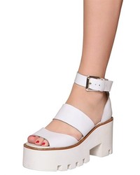 Windsor Smith 80mm Leather Wedge Sandals