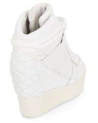 Ash Azimut Quilted Leather Wedge Sneakers