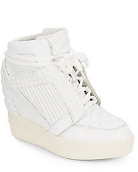 Ash Azimut Quilted Leather Wedge Sneakers