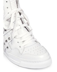 Ash Cl High Top Leather Wedge Sneakers