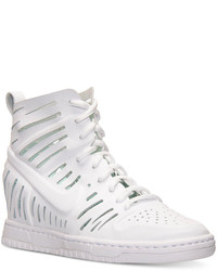 white nike wedge sneakers