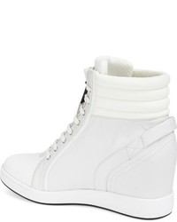 L.A.M.B. Georgi Hidden Wedge Sneaker Size 8 M White