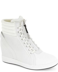 L.A.M.B. Georgi Hidden Wedge Sneaker Size 8 M White