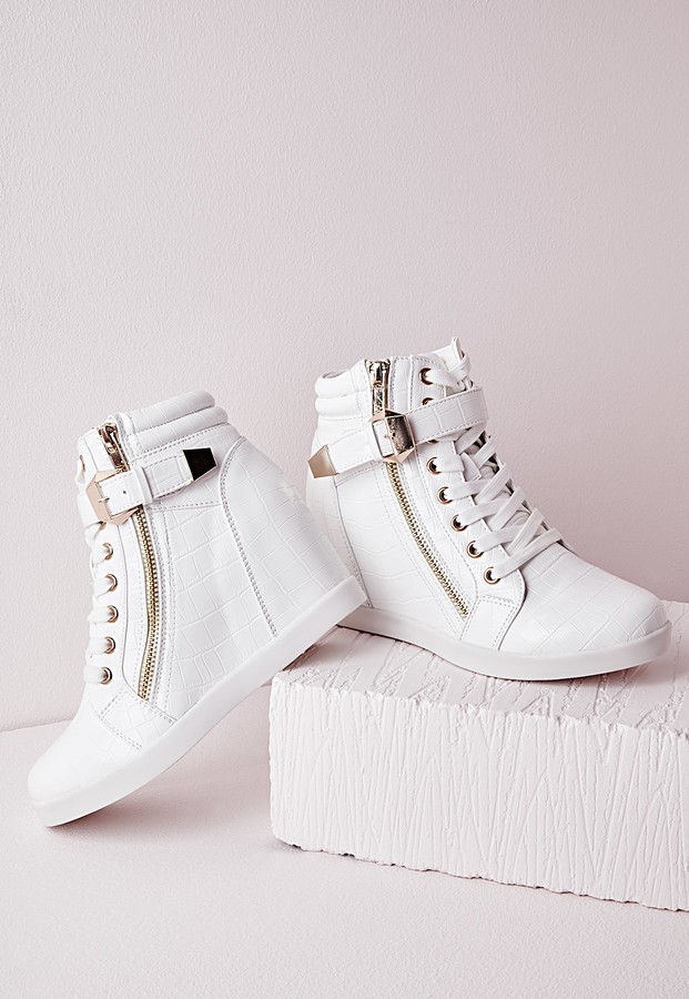 white trainers missguided