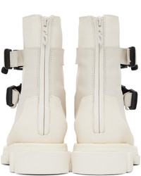 Both White Gao Harness Boots